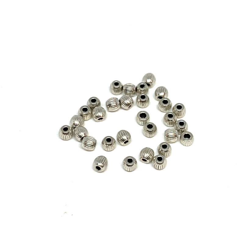 Bolas rayadas de Plata de Ley 2mm