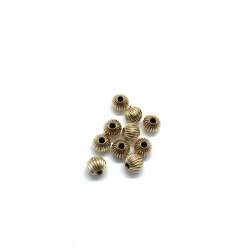 Bolas rayadas de Gold Filled 5mm