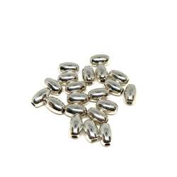 Olivas lisas de Plata de Ley 5x8mm