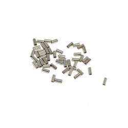 Tubos lisos de Plata de Ley 1,3x3x0,25mm
