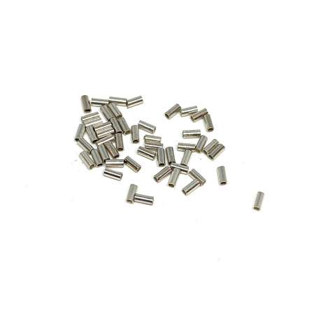 Tubos lisos de Plata de Ley 1,3x3x0,25mm