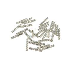 Tubos twister de Plata de Ley 1,5x10x0,12mm