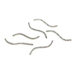Tubos "S" twister de Plata de Ley 1,5x30mm