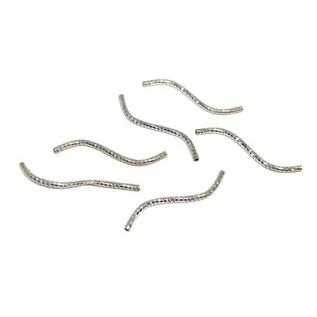Tubos "S" twister de Plata de Ley 1,5x30mm