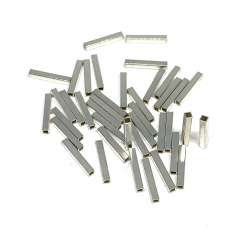Tubos cuboide / rectángulo de Plata de Ley 1,5x10x0,17mm
