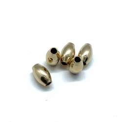 Olivas lisas de Gold Filled 5x9mm