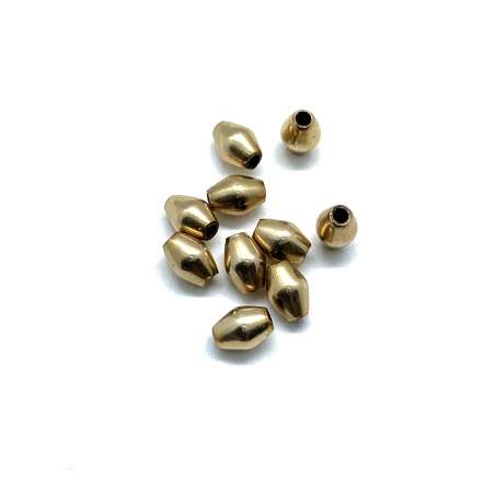 Oliva rombo de Gold Filled 3,5x5mm
