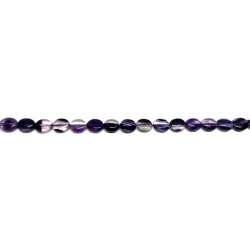 Fluorita lila oval 8x10mm