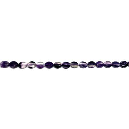 Fluorita lila oval 8x10mm
