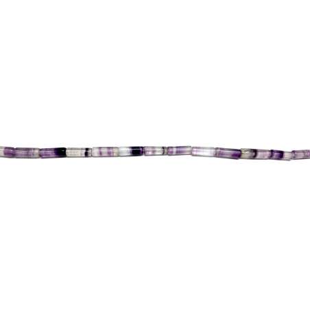 Fluorita lila tubo 4x10mm