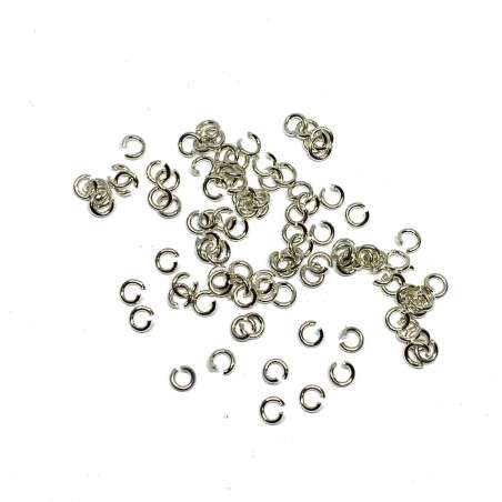 Anillas de Plata de Ley 0,8x3,7mm