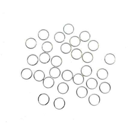 Anillas soldadas de Plata de Ley 0,7x8mm