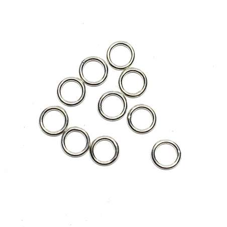 Anillas soldadas de Plata de Ley 1,2x8mm