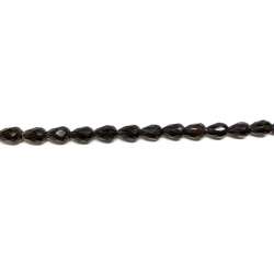 Cuarzo ahumado gota 9x13mm facetado