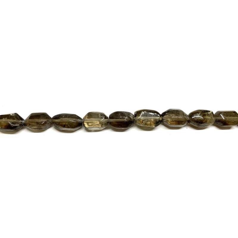 Cuarzo ahumado nugget 10x17mm facetado
