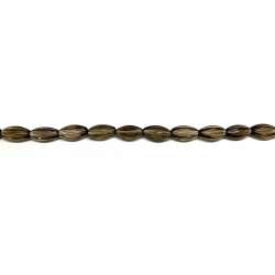 Cuarzo ahumado oliva lados 7x15mm