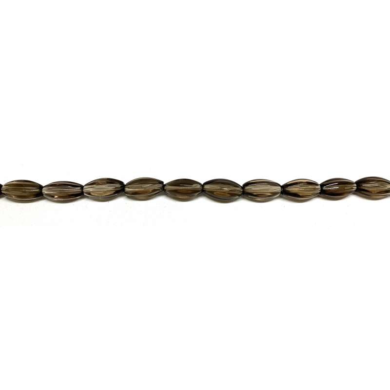 Cuarzo ahumado oliva lados 7x15mm