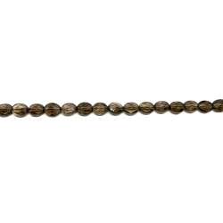 Cuarzo ahumado oval 8x10mm facetado