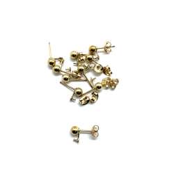 Dormilonas c/g c/p de Gold Filled 4mm 2