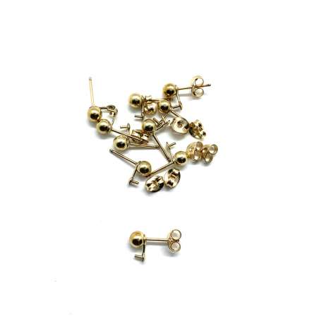Dormilonas c/g c/p de Gold Filled 4mm
