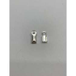 Terminal Capuchón Rectángulo en Plata de Ley 2