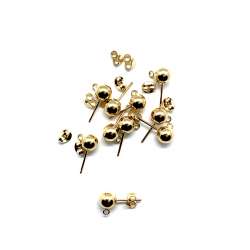 Dormilonas c/g c/p de Gold Filled 6mm