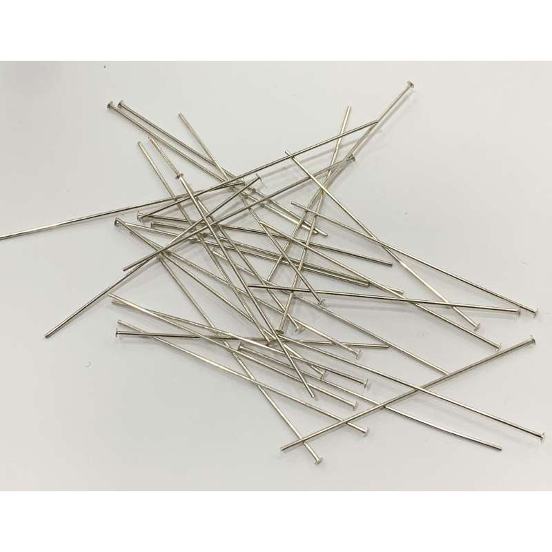 Alfileres en Plata de Ley 1,5"x0,02"