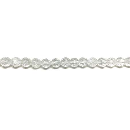 Cuarzo Blanco "Cracked" 10mm facetado