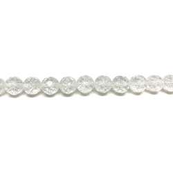 Cuarzo Blanco "Cracked" 12mm facetado