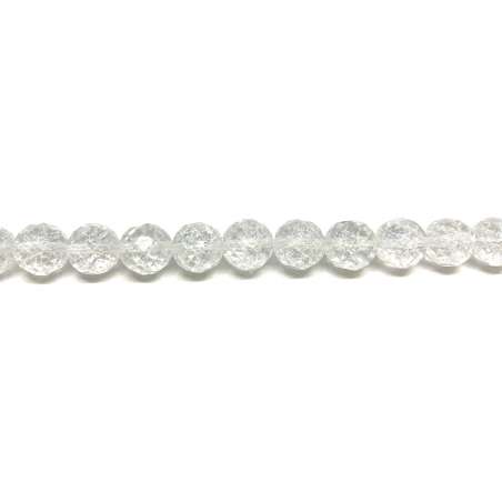 Cuarzo Blanco "Cracked" 12mm facetado