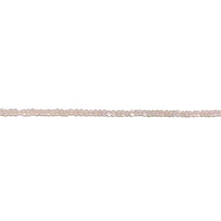 Cuarzo Rosa Rondel 4x3mm facetado