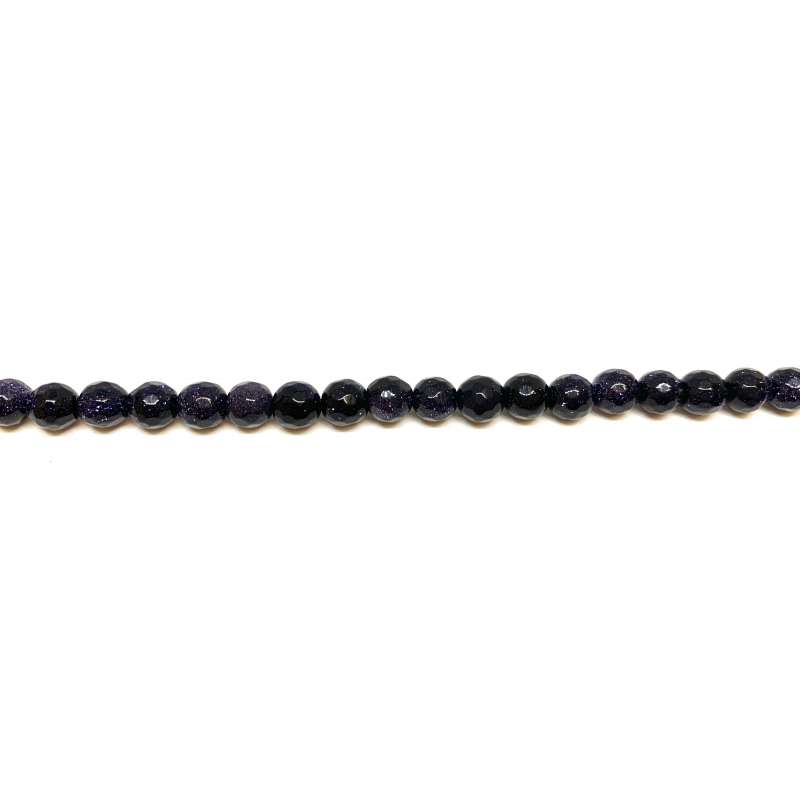 Aventurina Azul 4mm facetada