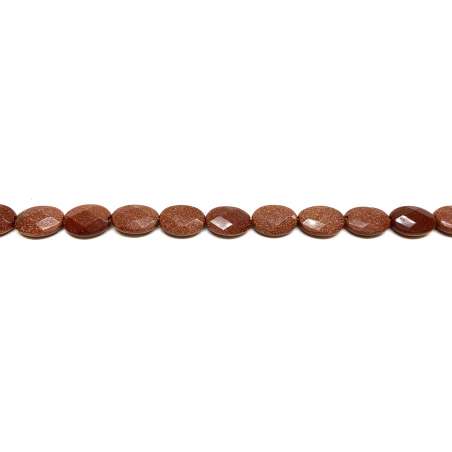 Aventurina Dorada Oval 12x16mm facetada