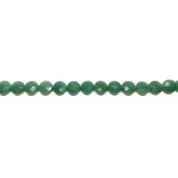 Aventurina Verde Disco 12mm facetado