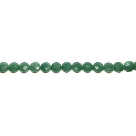 Aventurina Verde Disco 12mm facetado
