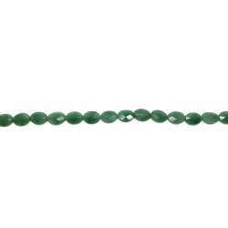 Aventurina Verde Oval 10x14mm facetada
