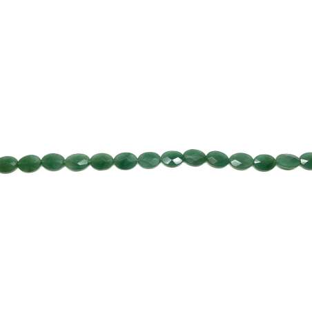 Aventurina Verde Oval 10x14mm facetada