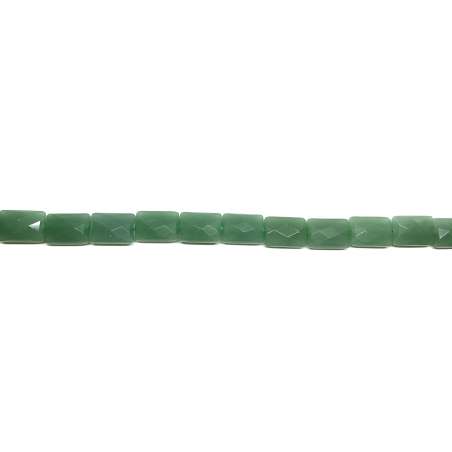 Aventurina Verde Rectángulo 13x18mm facetada