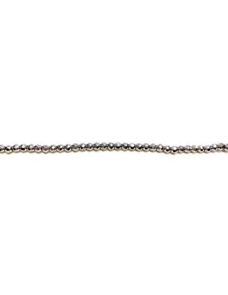 Hematite plateado 2mm facetado