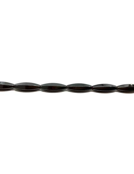 Hematite Oliva lados 8x25mm