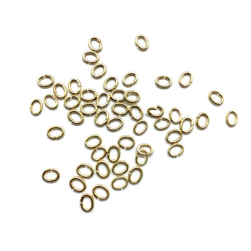 Anillas oval de Gold Filled 4,5mm