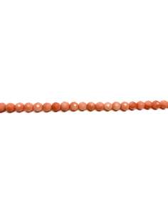 Coral Bambú Rosa 6mm facetado