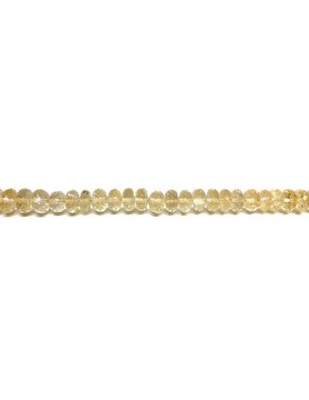 Citrino Rondel 8x4,5-5mm facetado