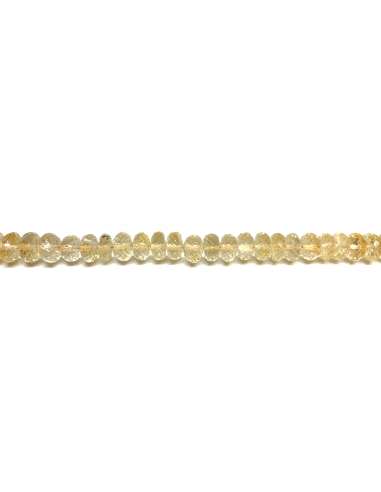 Citrino Rondel 8,5-10X6-7mm facetado