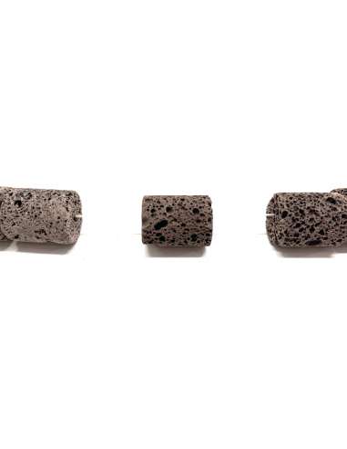 Lava Marrón cilindro 12x18mm