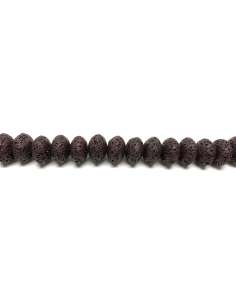 Lava Marrón rondel 16x10mm