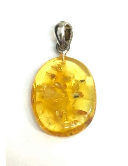 Colgante de Ámbar y Plata de Ley 925