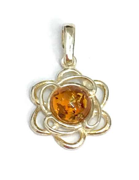 Colgante de Ámbar y Plata de Ley 925