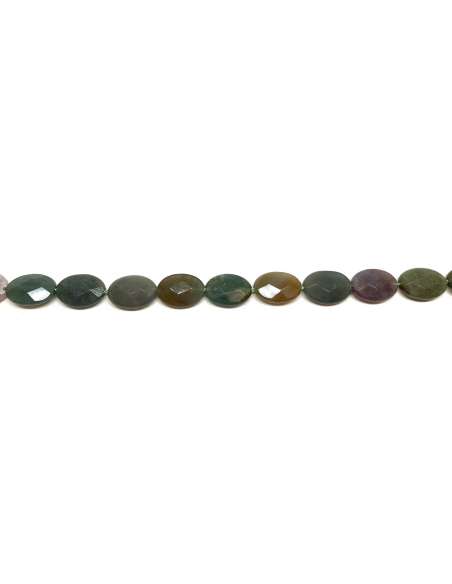 Ágata de la India Oval 10x14mm facetada