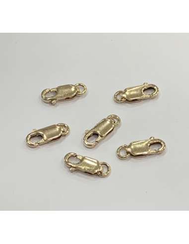 Mosquetón de Gold Filled 10mm con anilla